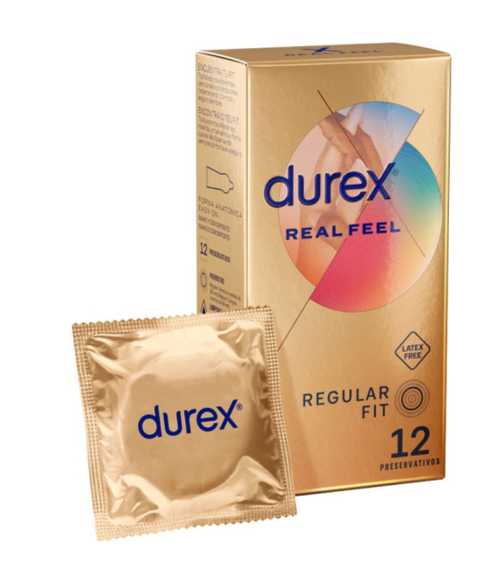 PROFILATTICI NO LATEX DUREX "REAL FEEL" - 12 PEZZI